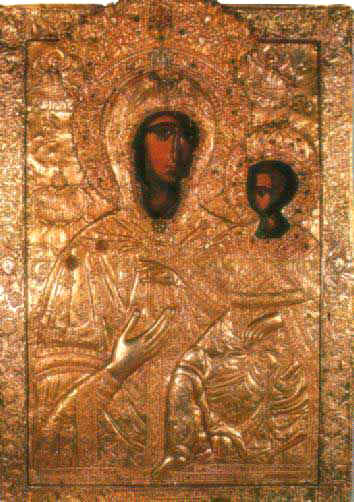 Η Εικόνα της Παναγίας της Βρεφοκρατούσας στην Αγιάσο.