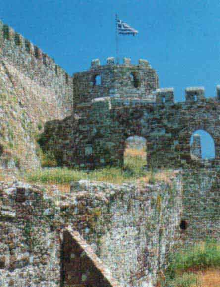  The Genoveziko castle of Mitilini.  